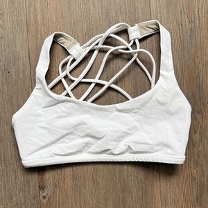 lululemon athletica White Strappy-Back Sports Bra